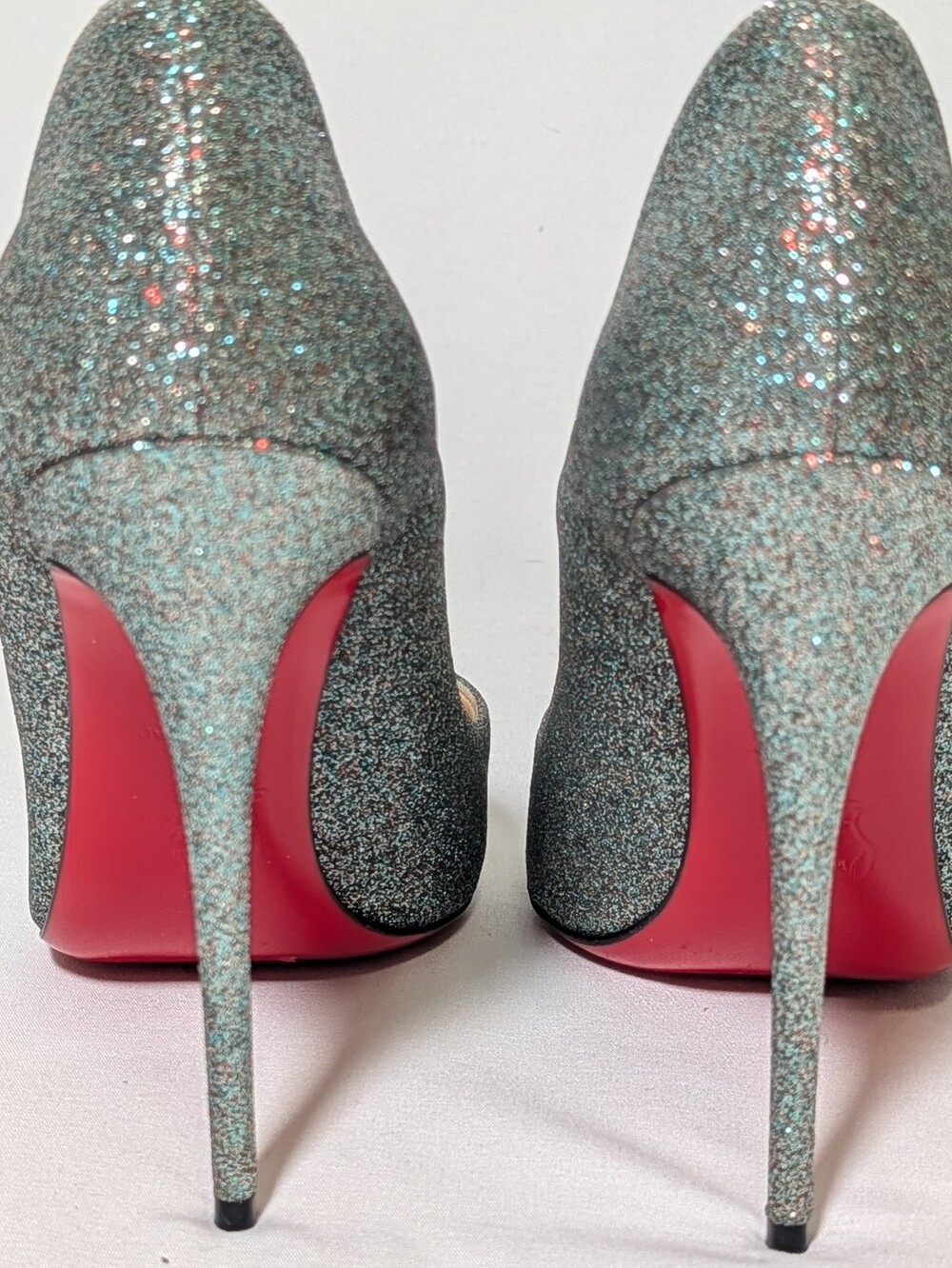 Christian Louboutin So Kate 120 Glitter Mini Pumps Size 38 - Picture 10 of 14